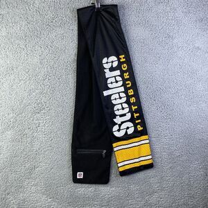 Pittsburgh Steelers Jersey Scarf NFL Football Zipper Pocket Fleece Lining